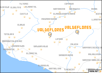 map of Valdeflores