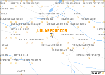 map of Valdefrancos