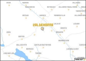 map of Valdehorna