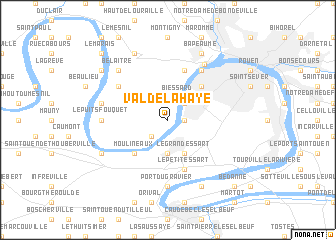 map of Val-de-la-Haye