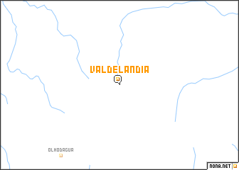 map of Valdelândia