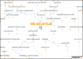 map of Valdelateja