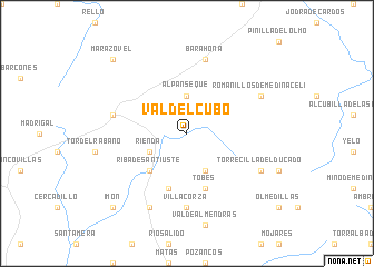 map of Valdelcubo