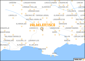 map of Valdelentisco