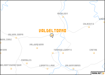 map of Valdeltormo