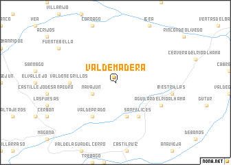 map of Valdemadera