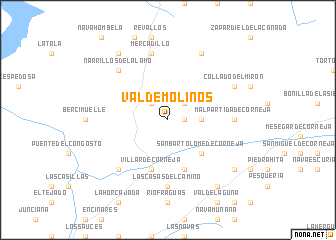 map of Valdemolinos