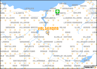 map of Valdemora