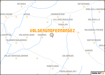 map of Valdenuño-Fernández