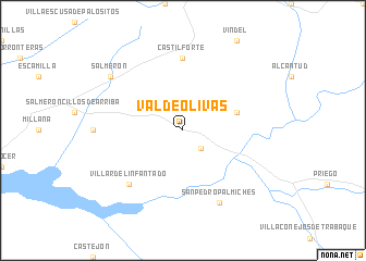map of Valdeolivas