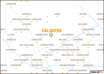 map of Valderas