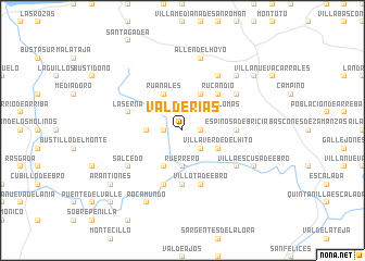 map of Valderías