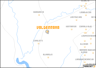 map of Valderrama