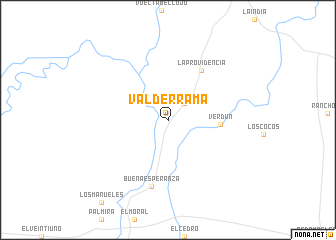 map of Valderrama