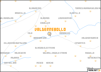 map of Valderrebollo