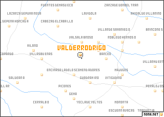 map of Valderrodrigo