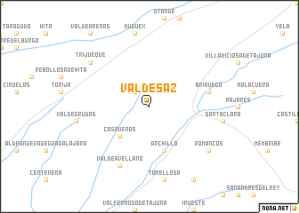 map of Valdesaz