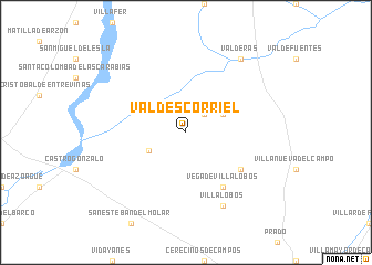 map of Valdescorriel