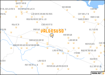 map of Valdesuso