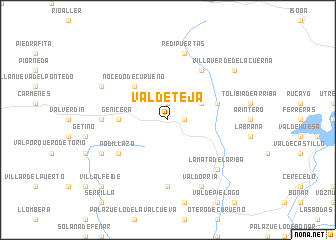 map of Valdeteja