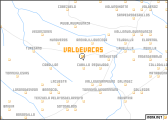 map of Valdevacas