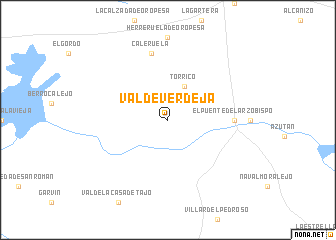 map of Valdeverdeja