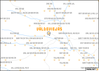 map of Valdeviejas