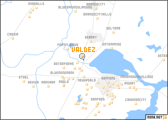 map of Valdez