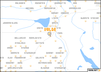 map of Valde