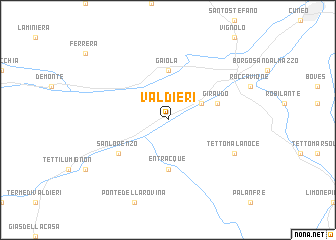 map of Valdieri