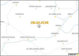 map of Valdilecha
