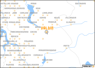 map of Valdín