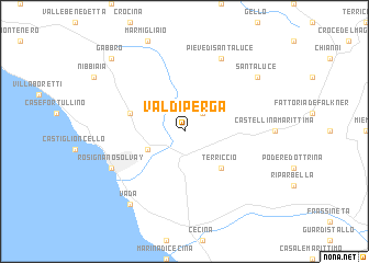 map of Val di Perga