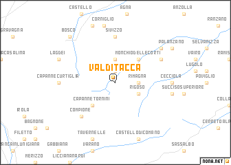 map of Valditacca