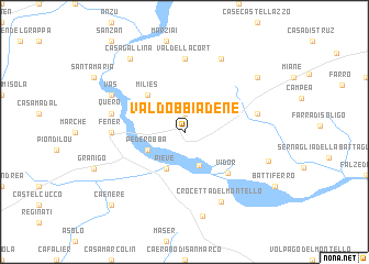 map of Valdobbiadene