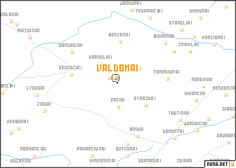 map of Valdomai