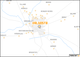 map of Valdosta