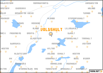 map of Valdshult