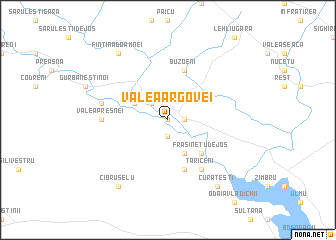 map of Valea Argovei