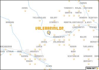 map of Valea Arinilor