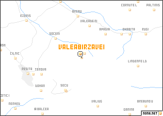 map of Valea Bîrzavei