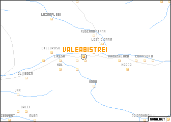 map of Valea Bistrei