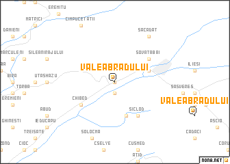 map of Valea Bradului