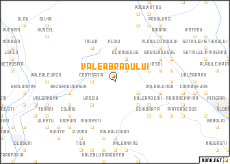 map of Valea Bradului