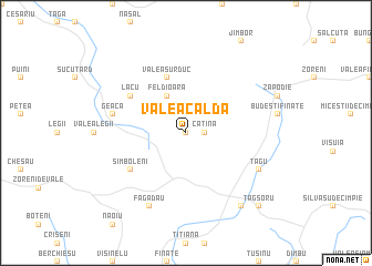 map of Valea Caldă