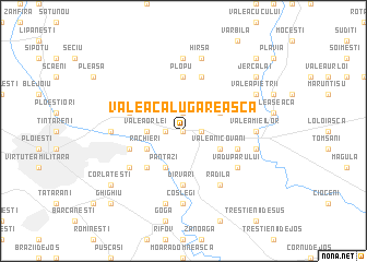 map of Valea Călugărească