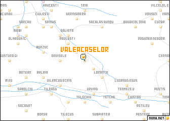 map of Valea Caselor