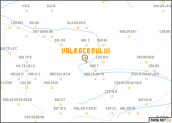 map of Valea Cerului