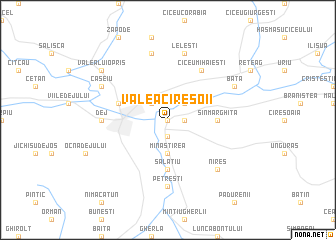 map of Valea Cireşoii