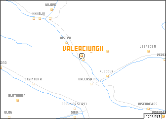 map of Valea Ciungii